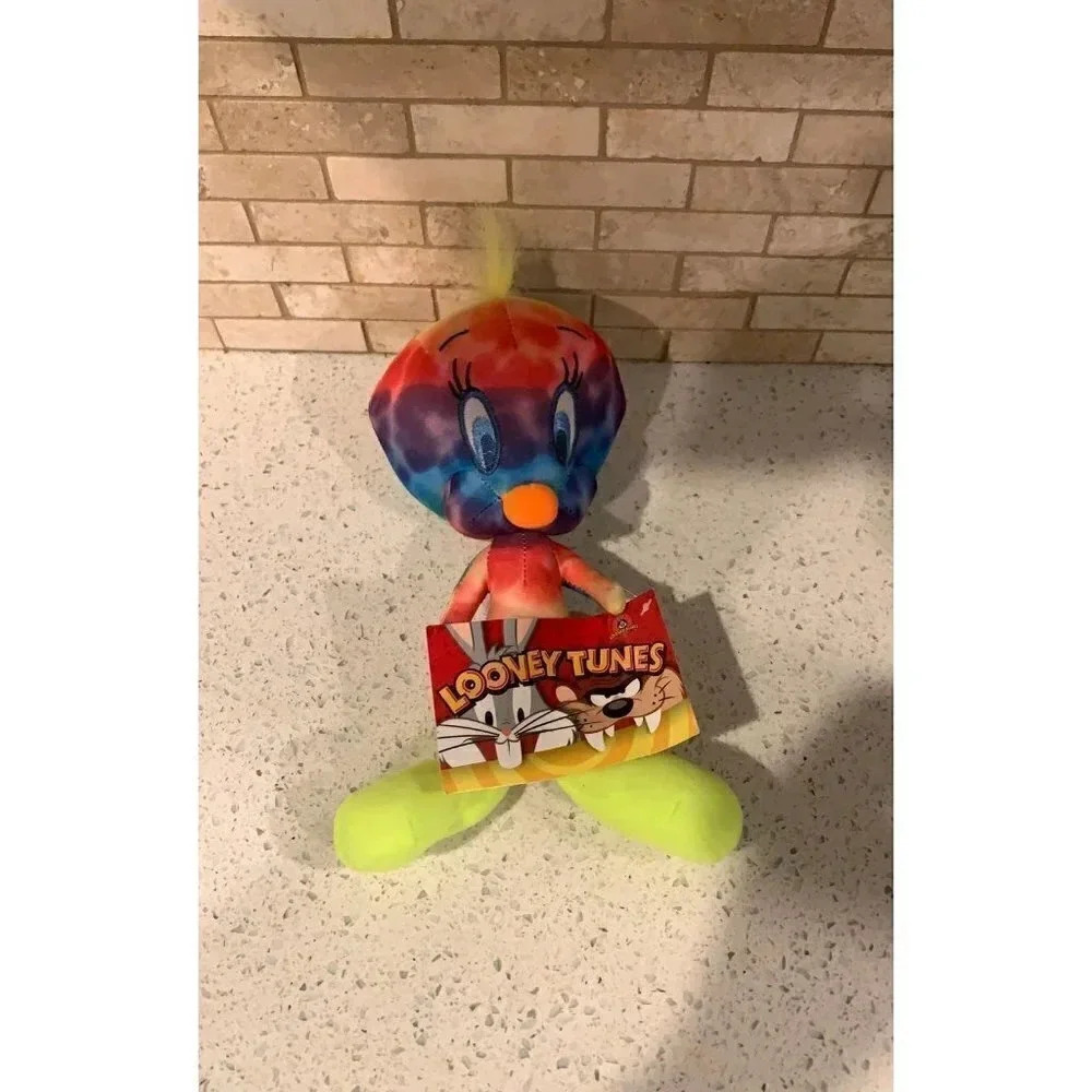 Tye Dye Neon Tweety Bird Plushie‎ NWT   B28